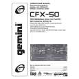 GEMINI CFX-50 Instrukcja Obsługi